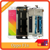 จอแอลซีดีไอพีเอซดั้งเดิมสำหรับ Oppo F1s A1601สัมผัสหน้าจอ LCD Digitizer พร้อมกรอบสำรองสำหรับ Oppo A59 LCD 720X1280พิกเซล