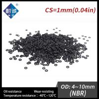 300PCS/lot Rubber Black NBR CS 1mm OD4/4.5/5/5.5/6/6.5/7/7.5/8/8.5/9/9.5/10mm O Ring Gasket Oil resistant waterproof Furniture Protectors Replacement