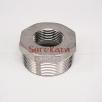 304 Stainless Steel Reducer 1-1/2 BSP Male Thread to 1/2 BSP Female Thread Reducing Bush adapter Fitting Gas Air Water Fuel