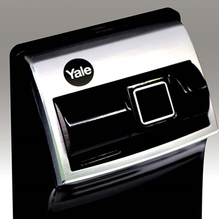 yale-ดิจิตอลล็อคแบบสแกนลายนิ้วมือ-หน้าจอสัมผัส-ชุดมือจับฝังในบาน-รุ่น-ydm4109a
