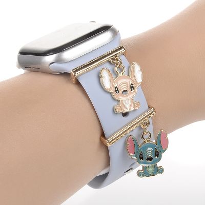 Decoration for Apple Watch Band Decorative Charms Diamond Jewelry IWatch 8/Galaxy Watch 5/4 Bracelet Silicone Strap Accessories