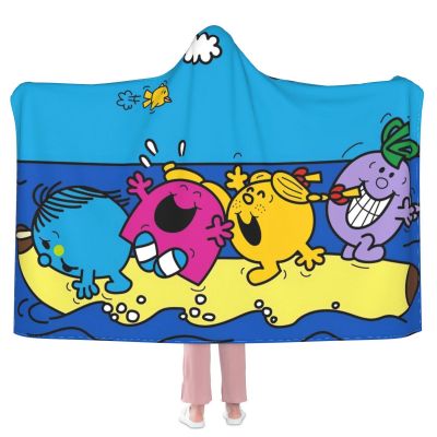 Mr.men And Little Miss Ultra-Soft Micro Fleece Blanket CARTOON Printed Fashion Washable Quilt Comforter ผ้าห่มเครื่องปรับอากาศ