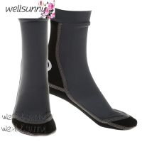 Wellsunny ถุงเท้ากันน้ำสำหรับกีฬาดำน้ำลึกโต้คลื่นขนาด1.5มม. ชุด S-XL