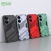 Lenuo เคสพังค์สำหรับ Realme C55 C25Y C21Y ฝาหลังแปดสีป้องกันการตกและกันลื่นที่ครอบปกป้องเลนส์ขาตั้งโทรศัพท์