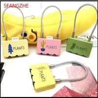 5FANGZHE สังกะสีอัลลอยด์ ล็อคด้วยรหัสผ่าน3หลัก ป้องกันการโจรกรรม สีแบบสุ่ม ล็อคซิปกระเป๋าเป้สะพายหลัง แบบพกพาได้ เชือกลวดสลิง ชุดล็อคกระเป๋าเดินทาง การเดินทางการเดินทาง