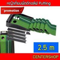 ? โปรโมชันพร้อมส่ง?ขายส่ง? พรมซ้อมพัตต์ ขนาด 2.5 เมตร Putting mat พร้อมระบบคืนลูกอัตโนมัติ