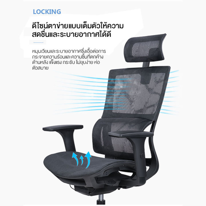 xuti-s1-ergonomics-chair-เก้าอี้สำนักงานที่ออกแบบตามหลักสรีรศาสตร์-สามารถเอนได้-เก้าอี้สำนักงานนั่งสบาย-เก้าอี้ผู้บริหาร