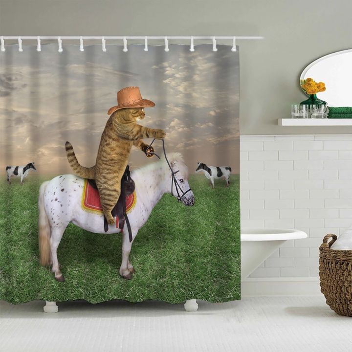baltan-home-ly1-shower-curtain-titanic-cat-bathroom-curtain-sea-animal-dog-bathroom-curtain-digital-printing