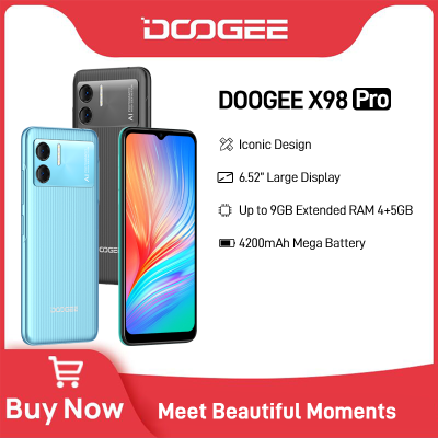 DOOGEE X98 Pro Smartphone 6.52"HD Display G25 Octa Core 4GB+64GB Cellhone 12MP AI Double Camera 4200mAh battery Phone Android 12