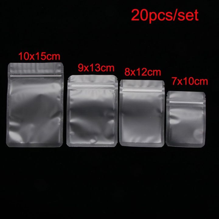 20-pcs-pack-waterproof-matte-transparent-storage-reclosable-pouches-packaging-bag-zipper