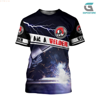 fashion i a (สต็อกเพียงพอ) am welder 3d all over printed shirts nv060 3d tคุณภาพสูง size:S-5XL