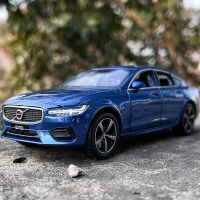 Volvos โมเดลรถโลหะผสม S90รถจำลองของเล่นยานพาหนะโลหะ,รถสะสมเสียงและน้ำหนักเบาของขวัญของเล่นสำหรับเด็ก