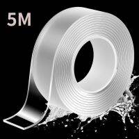 ❒ 1-5M Nano Double Sided Tape Transparent Adhesive Strips Strong Sticky Multipurpose Reusable Waterproof Mounting Tape Heavy Duty