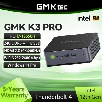 GMK K3 PRO Intel I7-12650H MINI PC DDR5 24GB M.2 SSD Windows 11