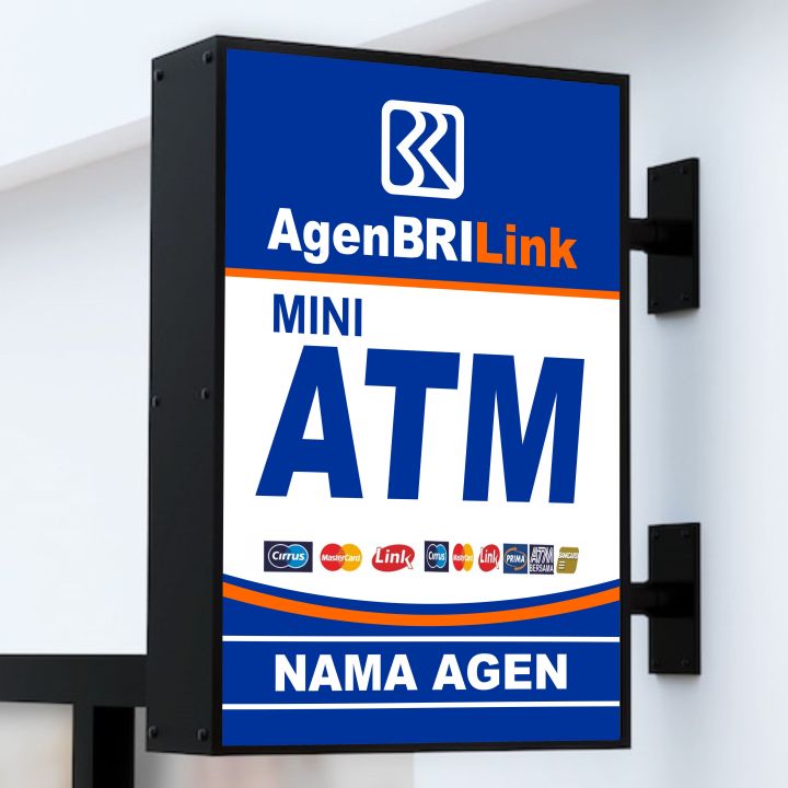 Neon Box Mini ATM - BriLink - Neon Box Agen Bahan Akrilik 2 sisi ...