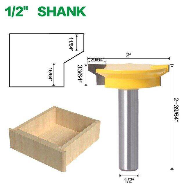 1pc-8mm-12mm-1-2-shank-reversible-drawer-front-joint-wood-router-bit-ทังสเตนคาร์ไบด์ลิ้นชักล็อคเครื่องตัดบิตสําหรับไม้