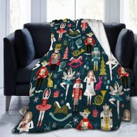 Blanket Nutcracker Ballet Dance Christmas Xmas Blankets Luxurious Throw Blanket Soft Velvet Blanket