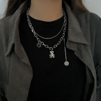 เกาหลีสแตนเลส Choker Layered สร้อยคอผู้หญิง Punk Trendy Dainty CHAIN Statement จี้เครื่องประดับ Hip Hop-ioec53 shop