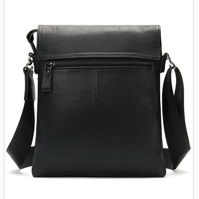 WESTAL 100 กระเป๋าสะพายหนังผู้ชายกระเป๋าหนังแท้สีดำผู้ชายออกแบบกระเป๋าหนัง C Rossbody ของ Messenger กระเป๋ากระเป๋าถือ