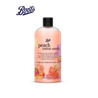 BOOT Peach Cotton Candy  Shower Gel, Bubble Bath &amp; Shampoo  500ML Flavour Collection