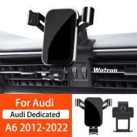 ที่วางโทรศัพท์ในรถสำหรับ A6 Audi 2012 -2022หมุนได้360องศาตัวยึด GPS แบบพิเศษรองรับอุปกรณ์เสริมตัวยึดนำทาง