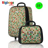 BigBagsThailand กระเป๋าเดินทาง Polo ล้อลาก 22/12 นิ้ว เซ็ตคู่ รุ่น Mosaic TK1001EF (Multicolor)