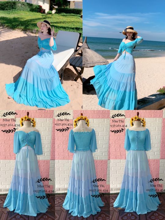 15 mẫu váy đi biển cho người thấp hack dáng CỰC ĐỈNH