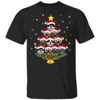 Cloocl Christmas Animal T-Shirts Funny Cute Pugs Printed Tees Xmas Short Sleeve Shirt Holiday Hip Hop Men Clothing Gifts Xs- 【Size S-4XL-5XL-6XL】