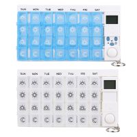 Digital 7days Pill Box Case Pill Reminder Organizer Timer Pill Storage Boxes Medicine Case Container Pill Dispenser Alarm Clock Medicine  First Aid St