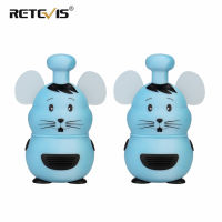 Retevis RT30M เครื่องส่งรับวิทยุเด็ก2ชิ้นน่ารักเมาส์สไตล์เด็ก Walky Talky มือถือวิทยุเด็กของเล่นของขวัญที่ดีที่สุดสำหรับเด็กหญิงและเด็กชาย