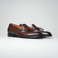 Julietta - Tassel Loafer Shoes Calfskin in Brown รองเท้าหนัง Juliettabkk