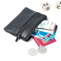 【CW】✶❈  Leather Coin Purse MenTop Layer Cowhide Wallet Card Short Soft Holder