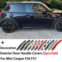 AUnion แจ็คตกแต่งภายนอกรถมือจับประตูปกสติ๊กเกอร์สำหรับ MINI Cooper S JCW F56 Hatchback F57อัตโนมัติจัดแต่งทรงผม AccessoriesM