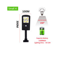 160COB Solar Powered LED Street Light PIR Motion Sensor Lamp 1500W Outdoor Garden Remote Control Outdoor Security Wall Light