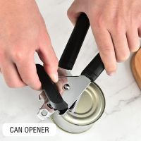 ki【Hot】1Pcs Professional Jars Cans Opener Safe Handheld Manual Easy Food Cans Lid Opener Side Cut Tools Household Kitchen Accessories