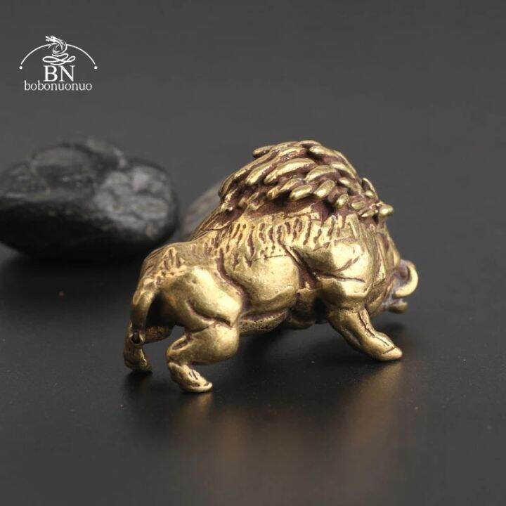 retro-crafts-copper-small-wild-boar-ornaments-brass-feng-shui-animal-statue-tea-pet-home-decor-for-living-room-desk-decorations