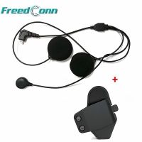 ** ไม่มีตัวเครื่อง** For T-MAX Motorcycle Bluetooth Headset Small Microphone Speaker MIC+Adhesive Clamp Clip Mount