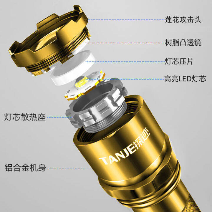 กองกำลังพิเศษ-led-ไฟฉาย-usb-ชาร์จไฟได้นานสุดมินิขนาดเล็กแบบพกพามัลติฟังก์ชั่บ้านทนทานไฟ