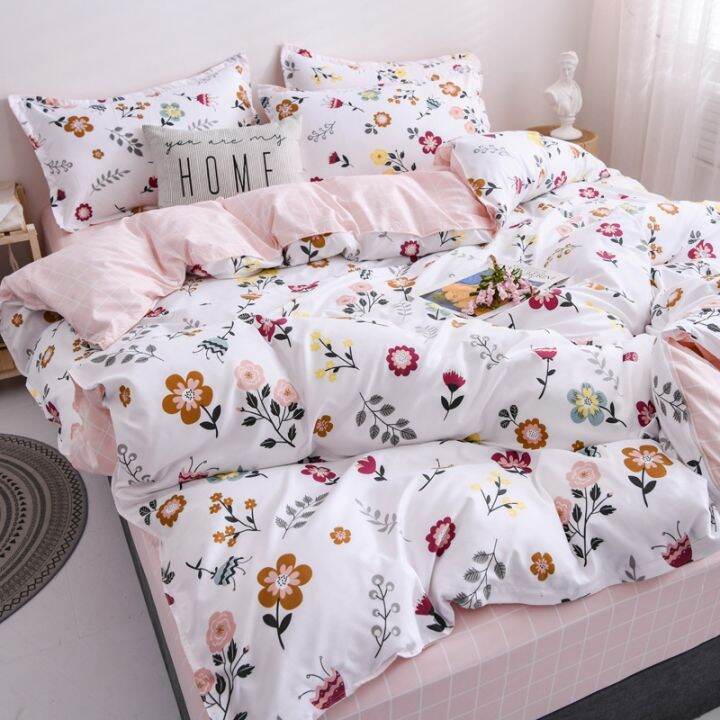 Korean PREMIUM Cotton Bedding SALE 4 IN 1 SET Skadi Korean Gradient Sky