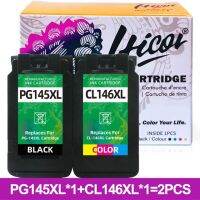 Hicor 145 Xl 146xl ตลับหมึกรีไซเคิลเปลี่ยนแทนที่สำหรับแคนนอน Pg-145xl ชุดคำสั่งผสม Cl146xl สำหรับ Pixma Mg2510 Mg2910