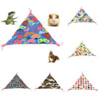 Pet Hamster Squirrel Triangle Owl Heart Hanging Hammock Sleeping Mat Bed Nests Hammock Pet Hamster Rat Hanging Bed Cushion House Beds