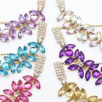 【CW】 Brand New 1 Piece Multicolor Side Length 115MM Rhinestone Shoe Buckle Clothing Joint Chain Beach Footwear