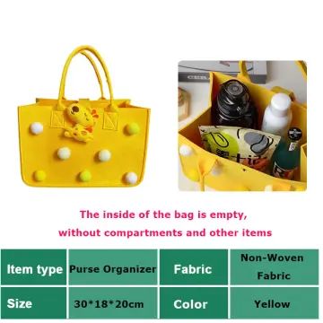 2023 New Felt Purse Insert Organizer Portable Cosmetic Bag Fit for Handbag  Tote Various Bag Makeup Storage Felt Insert Tote