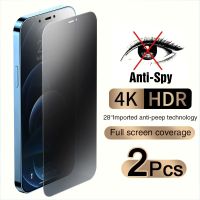 2PCS Full Cover Anti-Spy Screen Protector For iPhone 11 12 13 14 PRO MAX Privacy Glass On iPhone 7 8 Plus XS X XR Tempered Glass