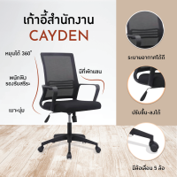 เก้าอี้สำนักงาน เก้าอี้ออฟฟิศ เก้าอี้ผู้บริหาร เก้าอี้ขาเหล็ก รุ่น Cayden Z186B FANCYHOUSE