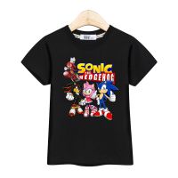 Boy Sonic The Hedgehog Tshirt Kids Cotton Top Short Sleeve Shirt Fashion Clothes