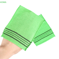 ?【Lowest price】HOMA ผ้าเช็ดตัว Double-Sided Exfoliating bath ผ้าทำความสะอาดร่างกายขัดผ้าขนหนูแบบพกพา