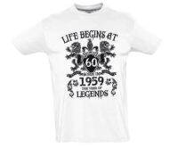 Crest Coat of Arms T-Shirt 60 Birthday 59 1959 60 Years Fifty Birthday 2019 New Short Sleeve Men Cotton Custom Tee Shirts XS-4XL-5XL-6XL