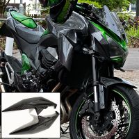 Ão แผงด้านข้างไฟหน้ารถจักรยานยนต์สำหรับ Kawasaki Z800 2013 14 2015 2016 Z 800ฝาครอบปลอกหุ้มหัวไม้กอล์ฟคาร์บอนไฟเบอร์ด้านหน้าส่วนบนของจมูก