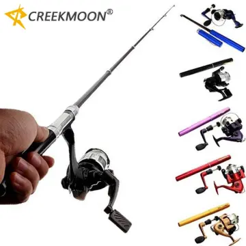 1m Portable Telescopic Mini Fishing Pole Ultralight Pen Shape